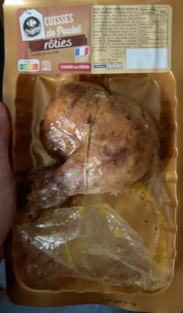 Cuisse de poulet rôties