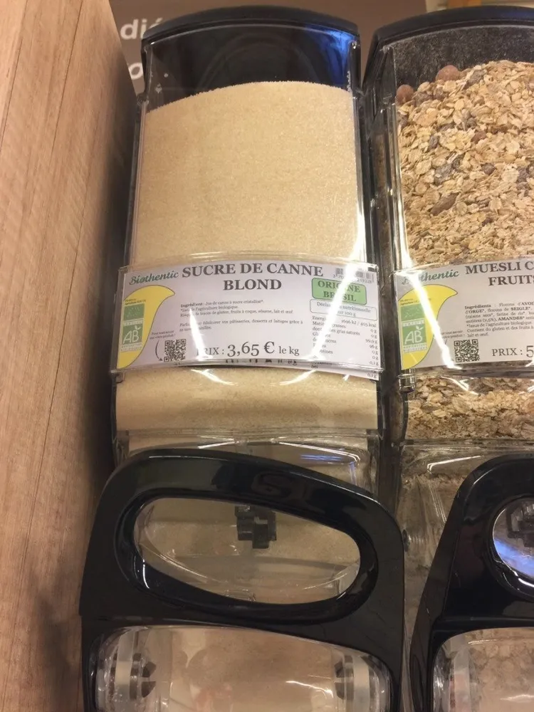 Sucre de canne blond