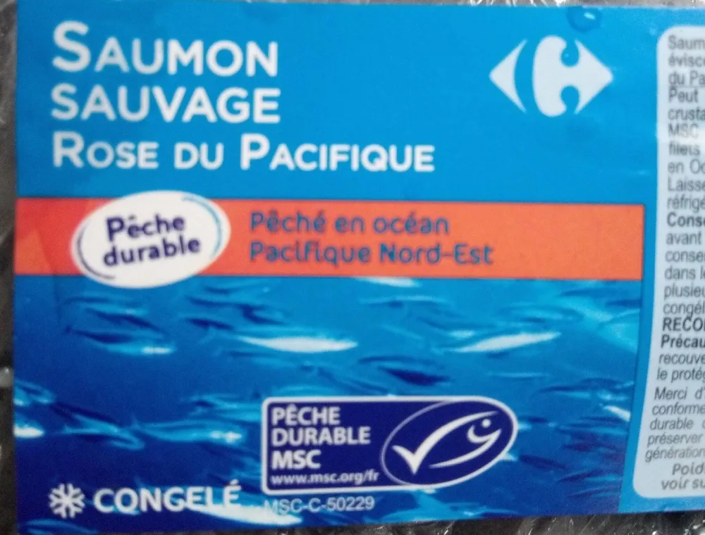 Saumon rose de pacifique