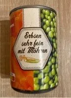 Erbsen sehr fein mit Möhren