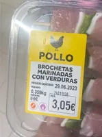 Brochetas de pollo