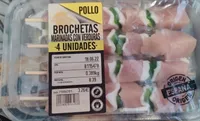 Brochetas de pollo
