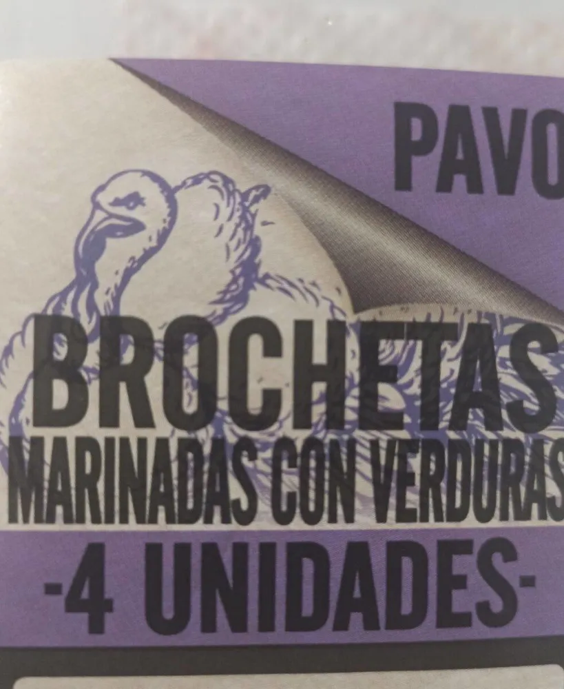 Brochetas de Pavo Marinadas con verduras