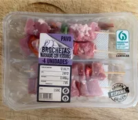 Brochetas de pavo