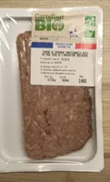 TERRINE DE CAMPAGNE TRADITIONNELLE ROTIE AU FOUR, ISSUE DE L'AGRICULTURE BIOLOGIQUE