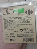 Rôti de porc cuit supérieur