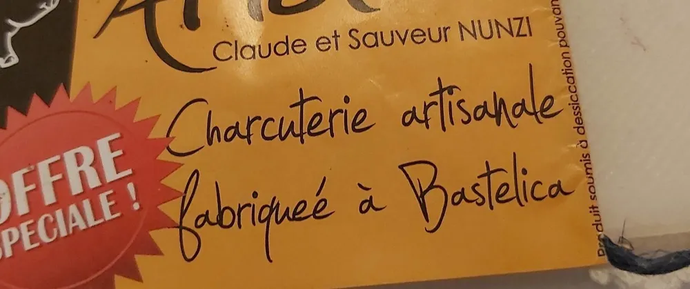 Saucisson fumé porc et sanglier