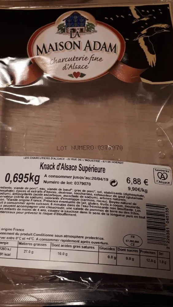 Knack d'Alsace supérieure
