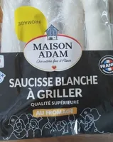 Saucisse blanche a griller au fromage
