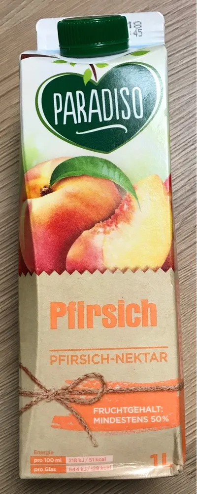 Paradiso Pfirsich nektar
