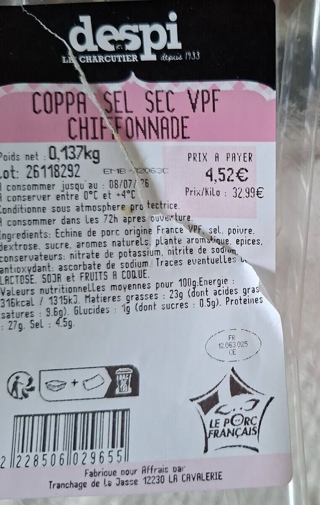 Coppa sel