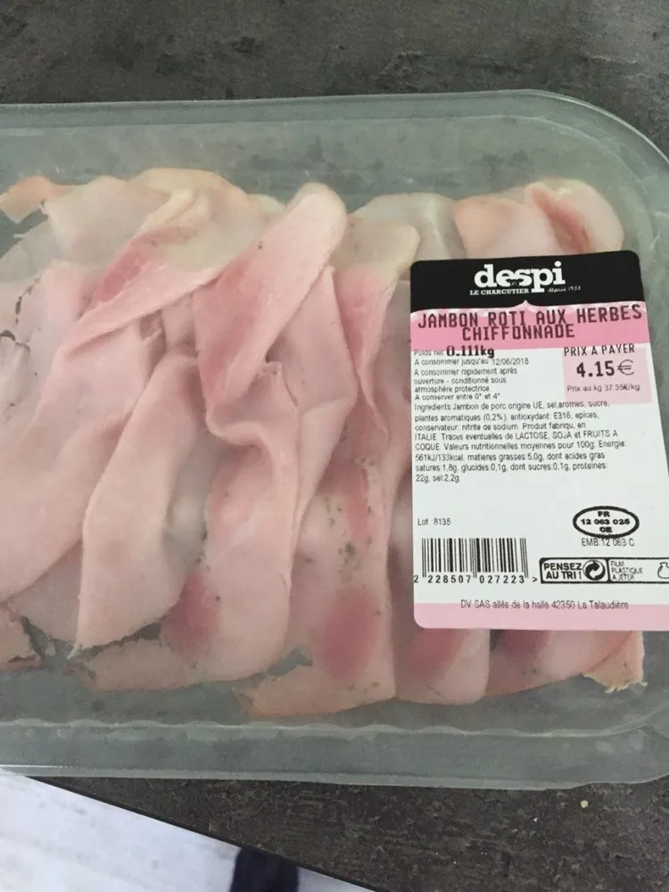 Jambon roti aix herbes