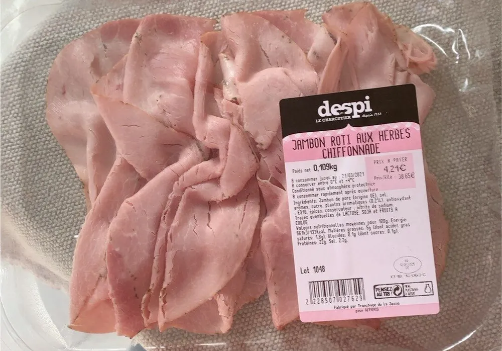 Jambon roti aux herbes