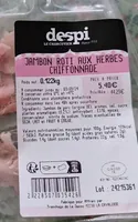 Jambon rôti aux herbes chiffonnade