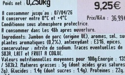 Jambon rôti aux herbes