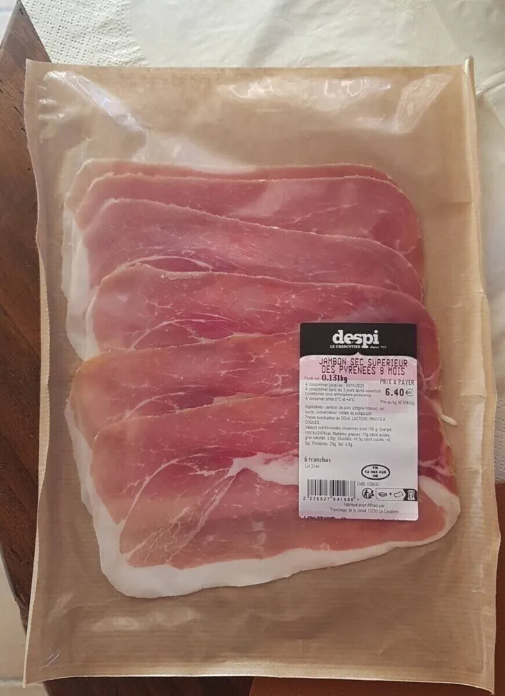 Jambon sec Supérieur des Pyrénées 9 mois