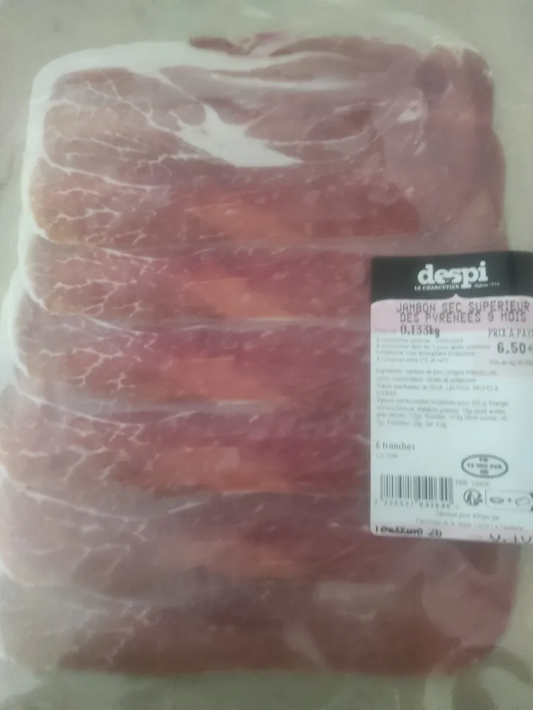 jambon sec supérieur des Pyrénées