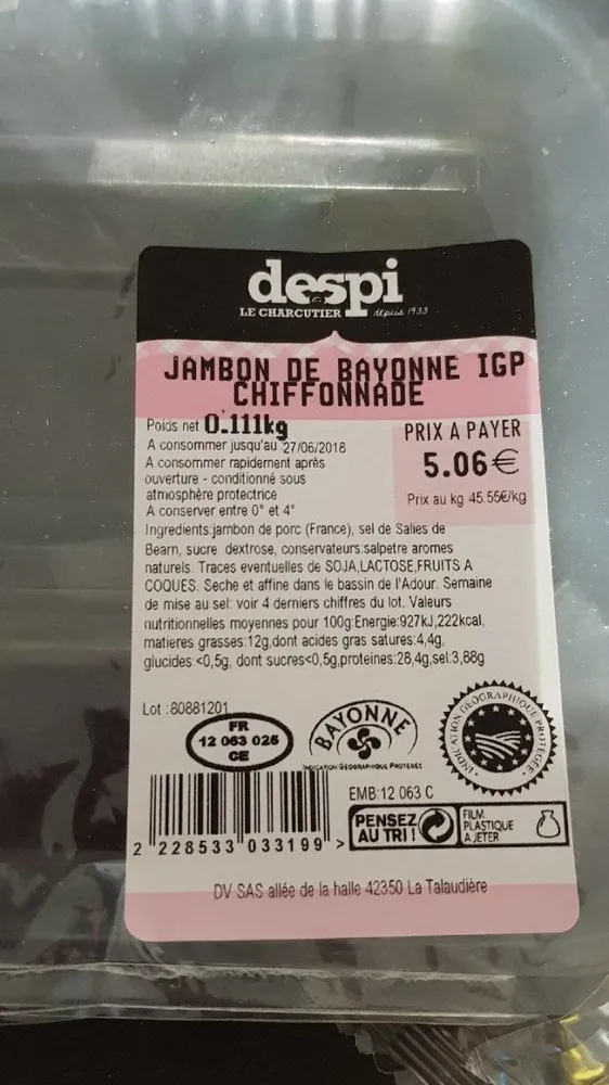 Jambon de Bayonne