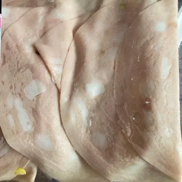 Chiffonnade mortadelle