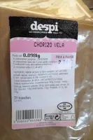 Chorizo vela