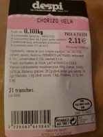 Chorizo vela