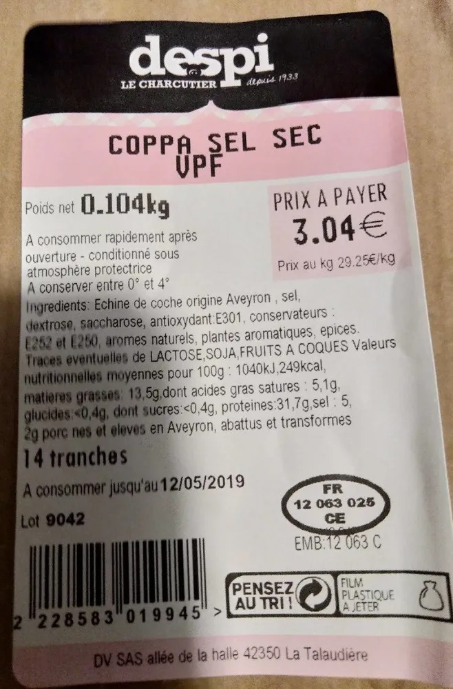 Voilà sel sec