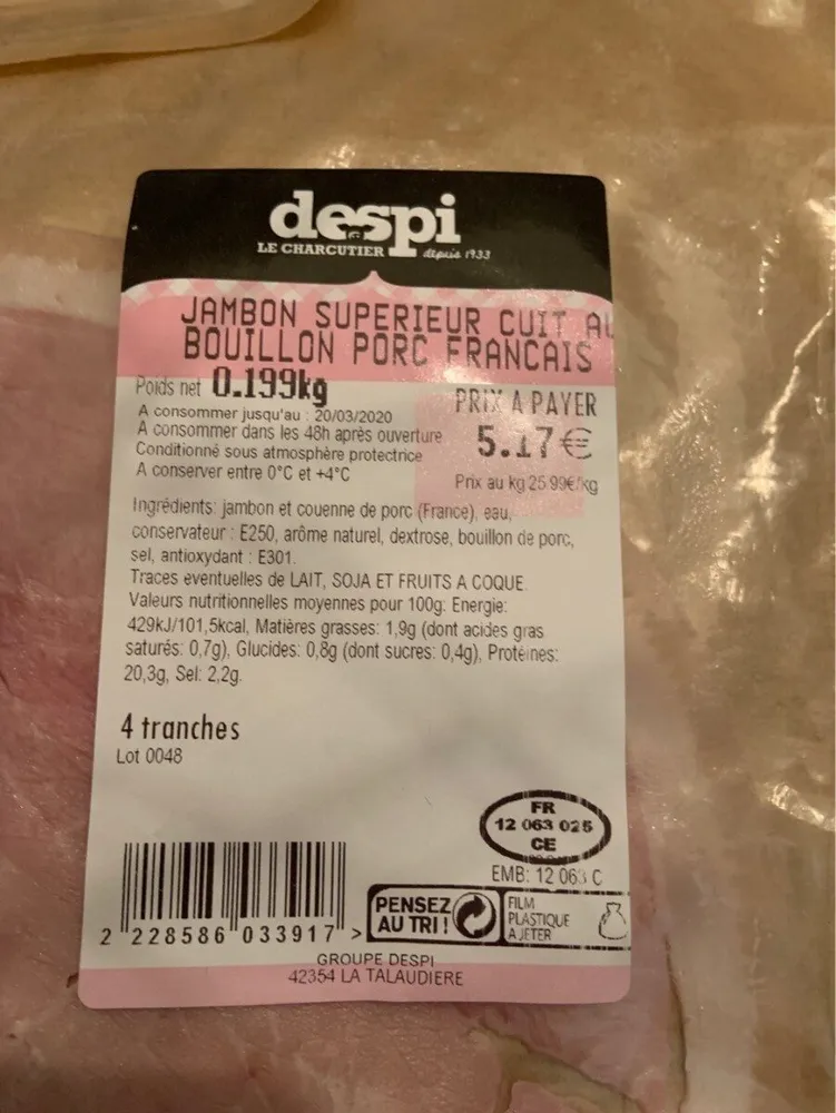 Jambon superieur