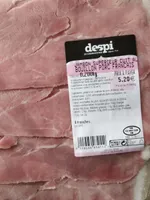 Jambon supérieur cuit au bouillon de porc français