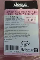 Jambon supérieur cuit
