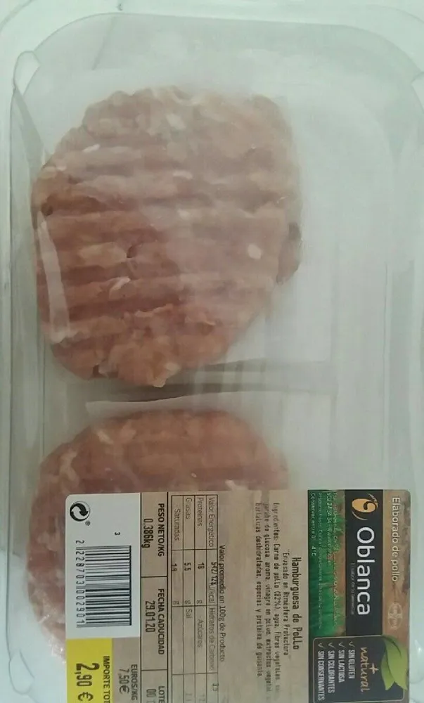 Hamburguesa de pollo