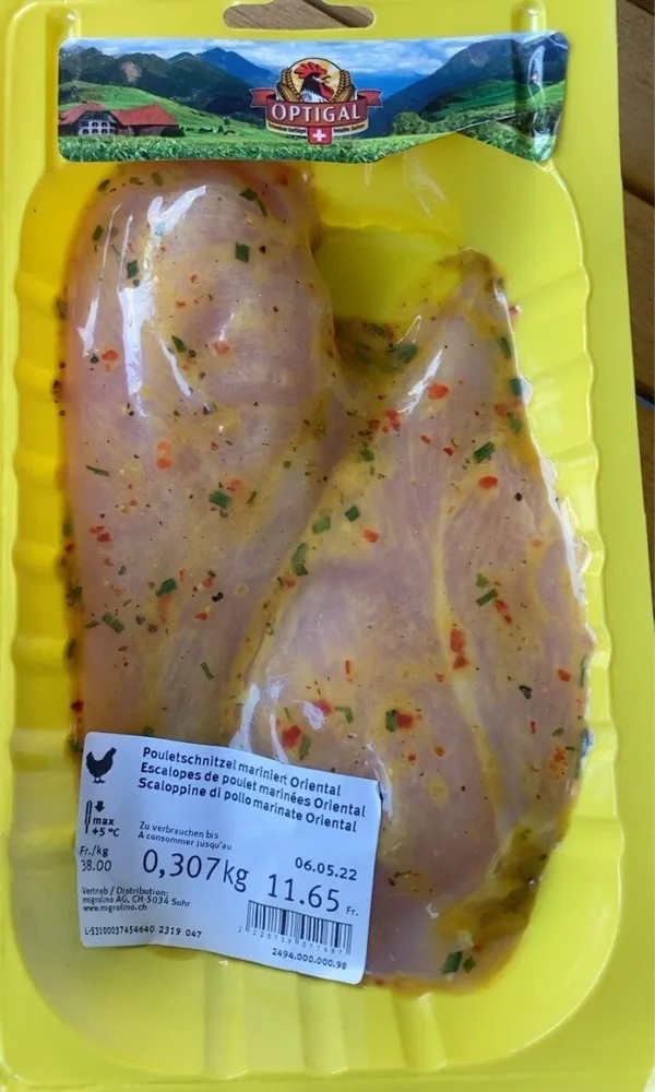 Pouletschnitzel mariniert Oriental