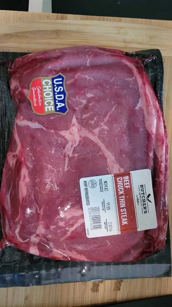 Beef Chuck Thin Steak