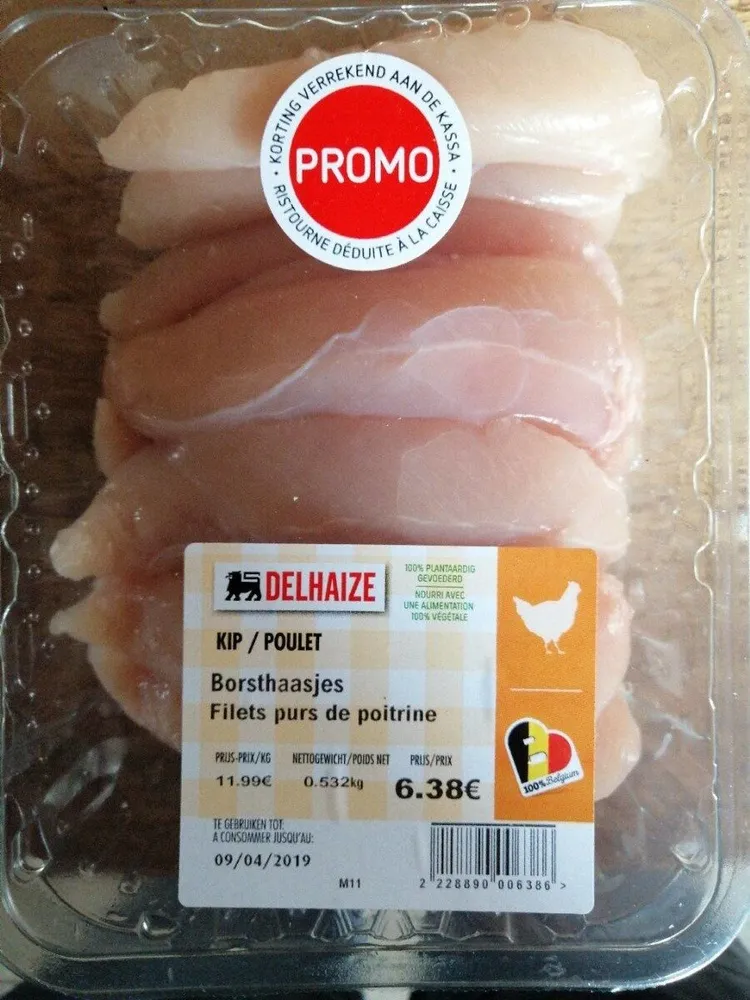 Filets purs de poitrine