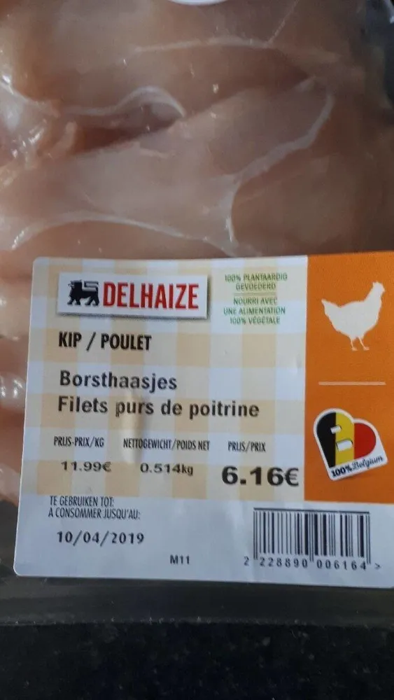 Poulet filets purs de poitrine