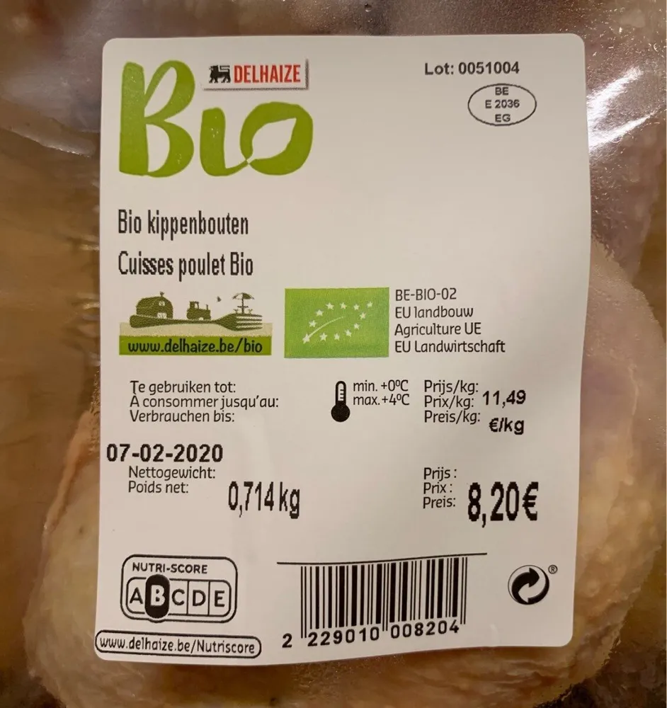 Cuisses poulet bio