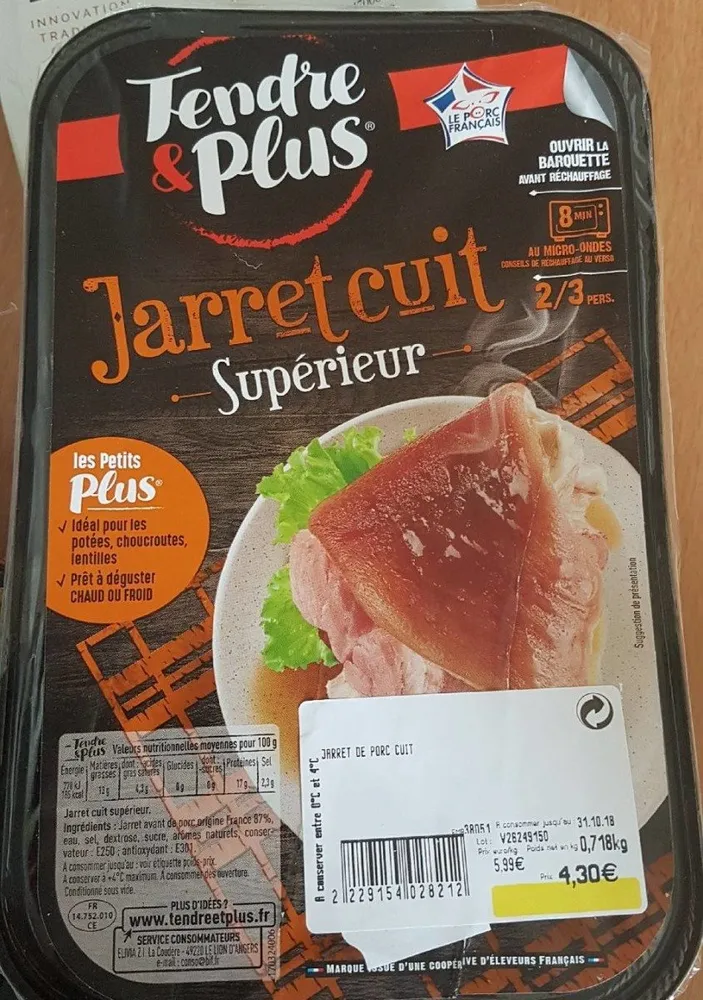 Jarret cuit supérieur