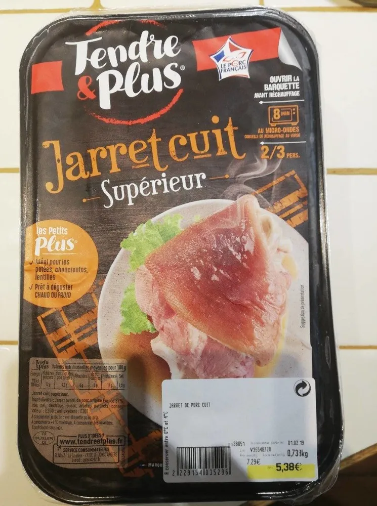 Jarret cuit supérieu