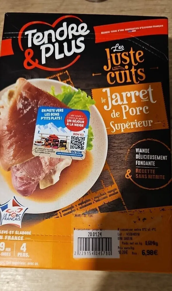 Le jarret de porc supérieur