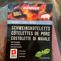 Schweinekoteletts durchzogen
