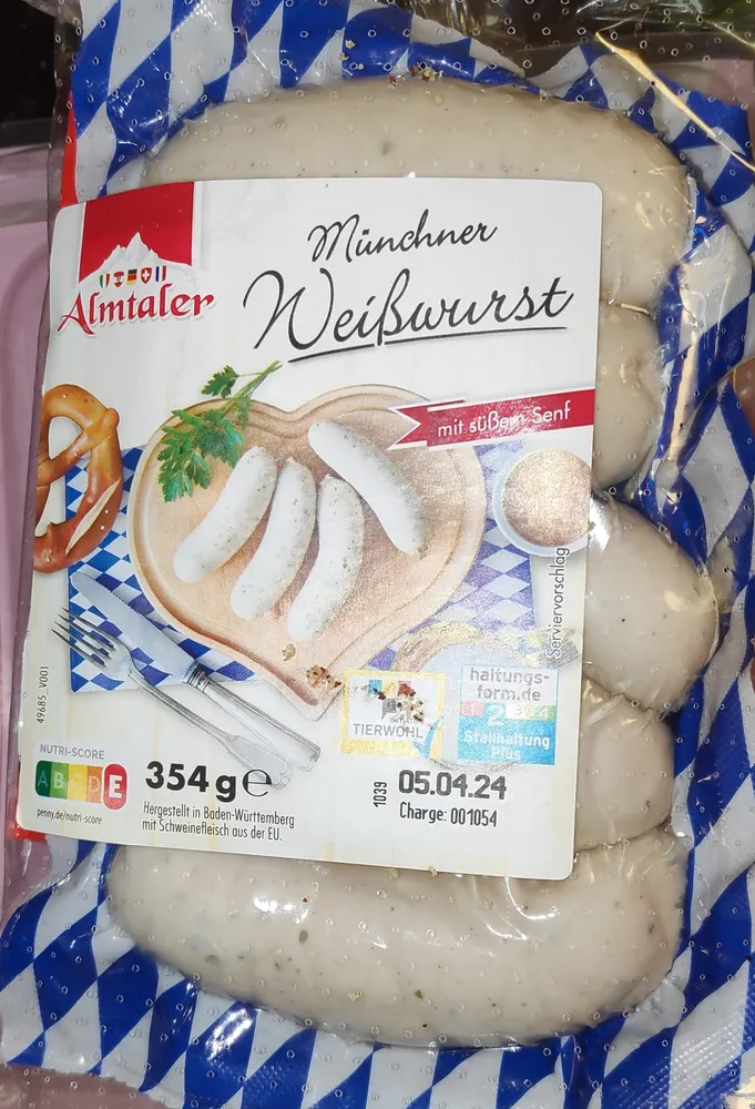 Münchner Weißwürste mit süßem Senf