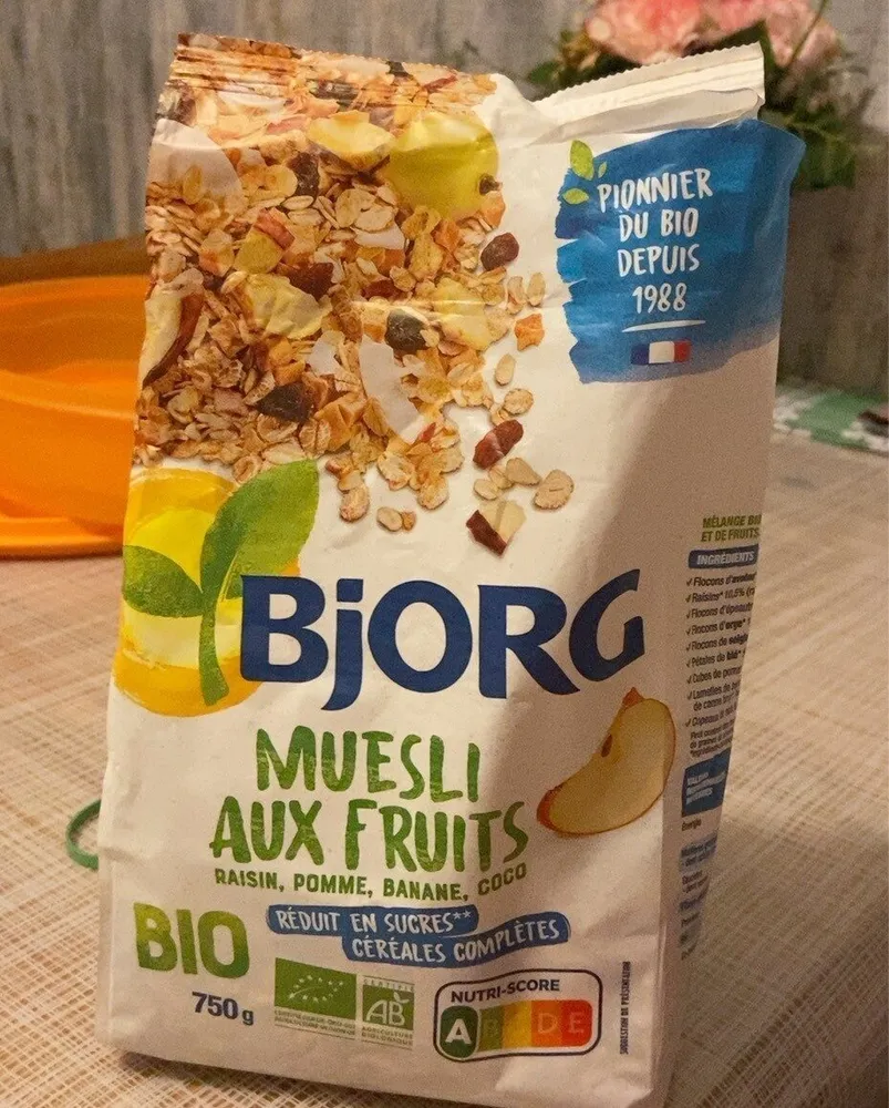 Muesli aux fruits