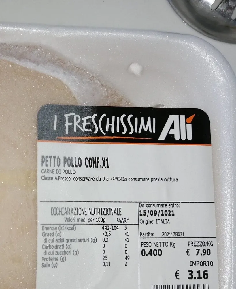 Petto pollo freschissimo ali