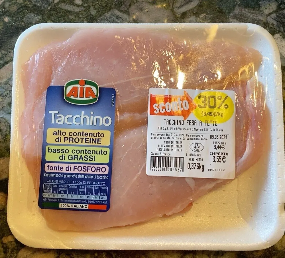 Tacchino fesa a fette