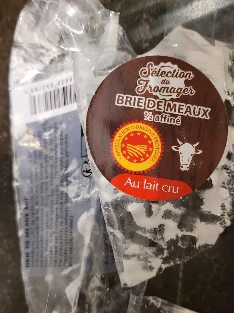 Brie de meaux 1/2 affiné