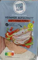 Veganer Aufschnitt typ Lyoner Paprika