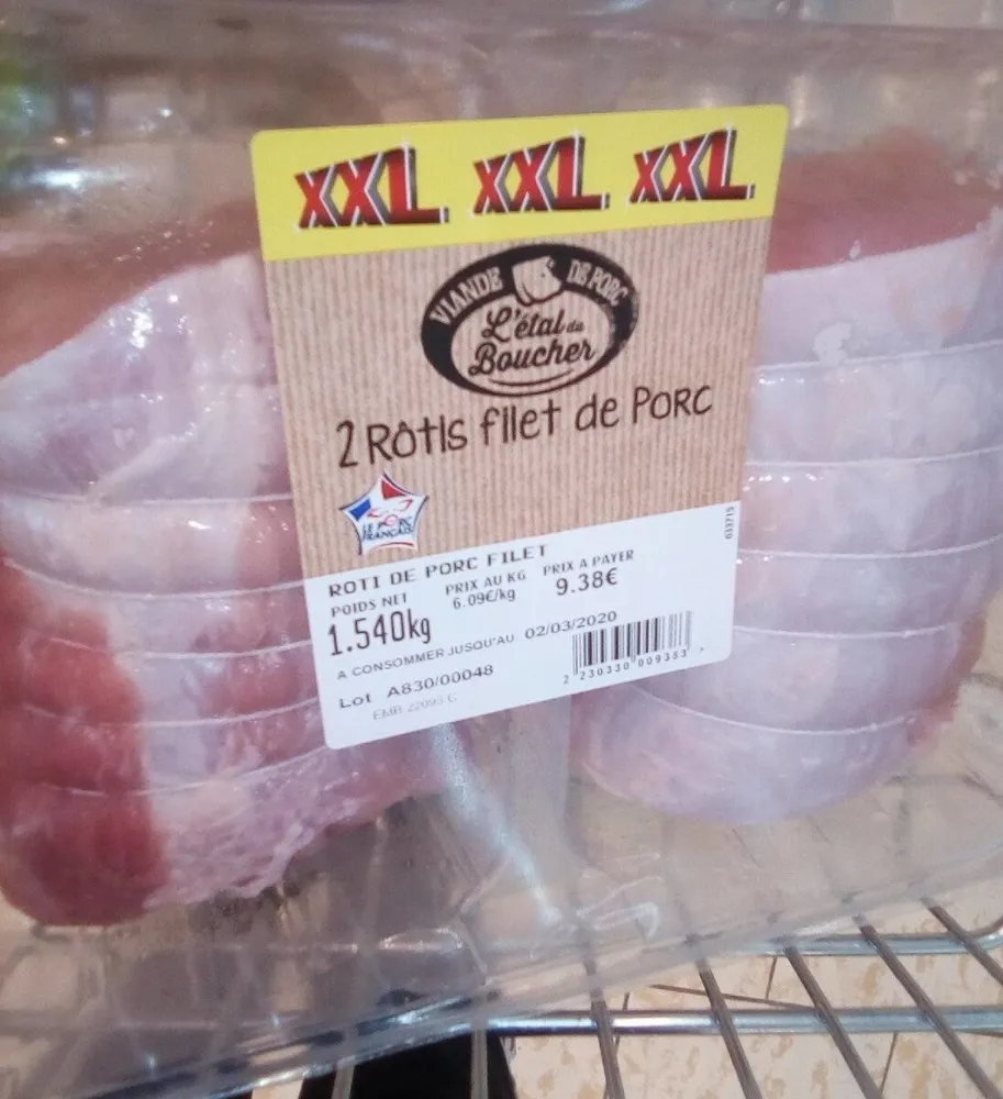 Rôtis filet de porc