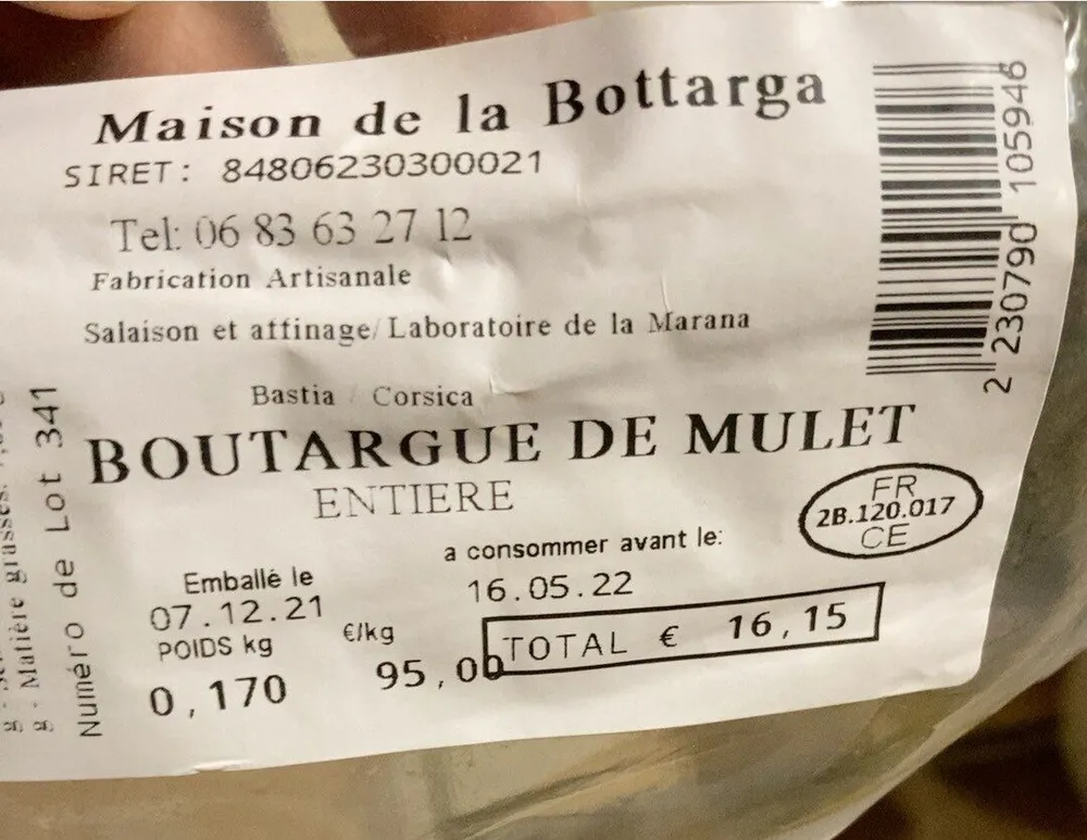 Boutargue de mulet
