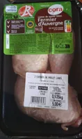 Cuisse de poulet blanc fermier d'Auvergne