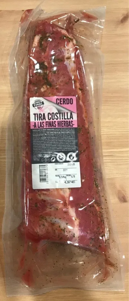 Tira de costilla a las finas hierbas