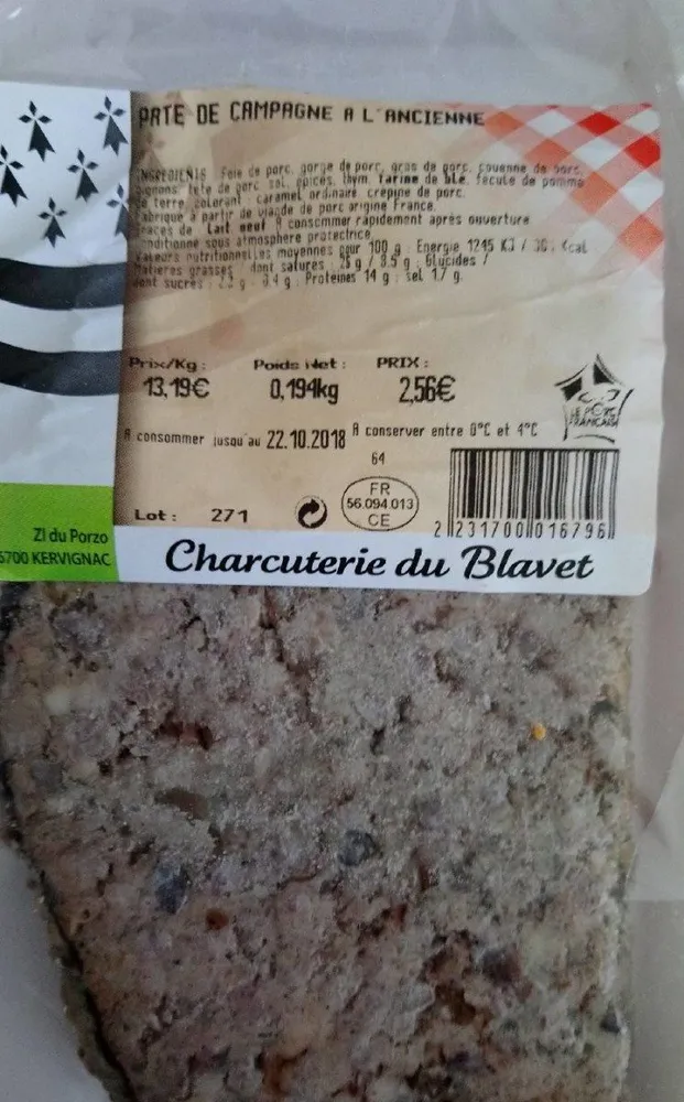 Pâté de campagne à l'ancienne